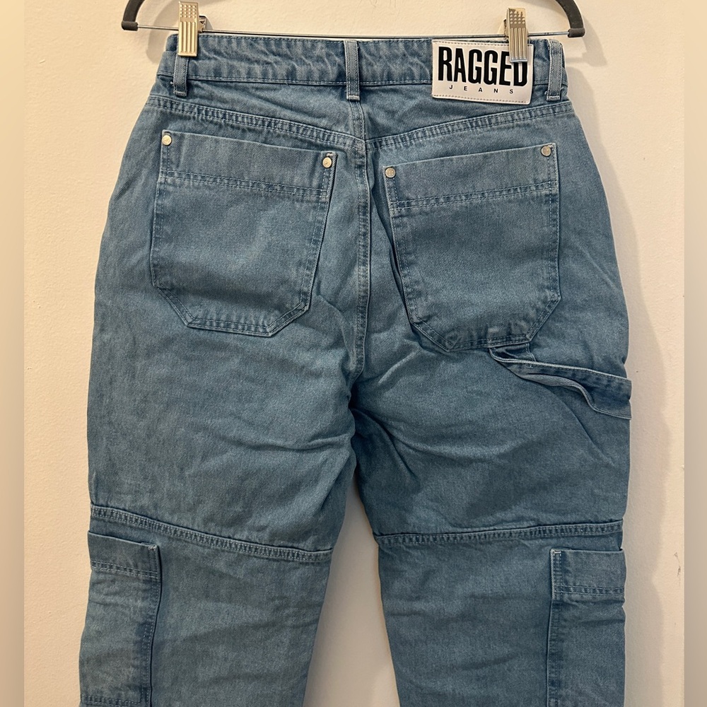 Women's Blue Flare & Wide Leg Jeans - Picture 4 of 5